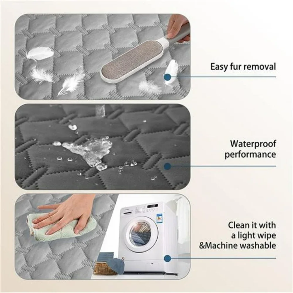 Waterproof Dog Bed Cover, Reversible(52x82 